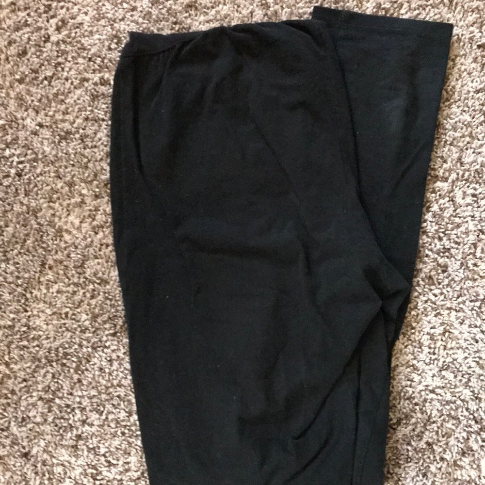 Black maternity leggings